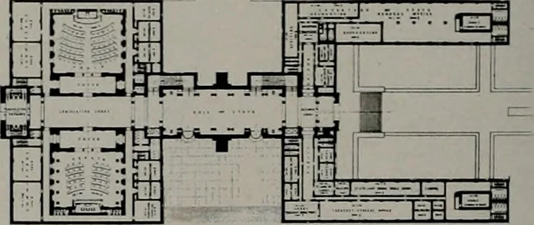 An illustration from Architect and engineer, 1905, leaf 91