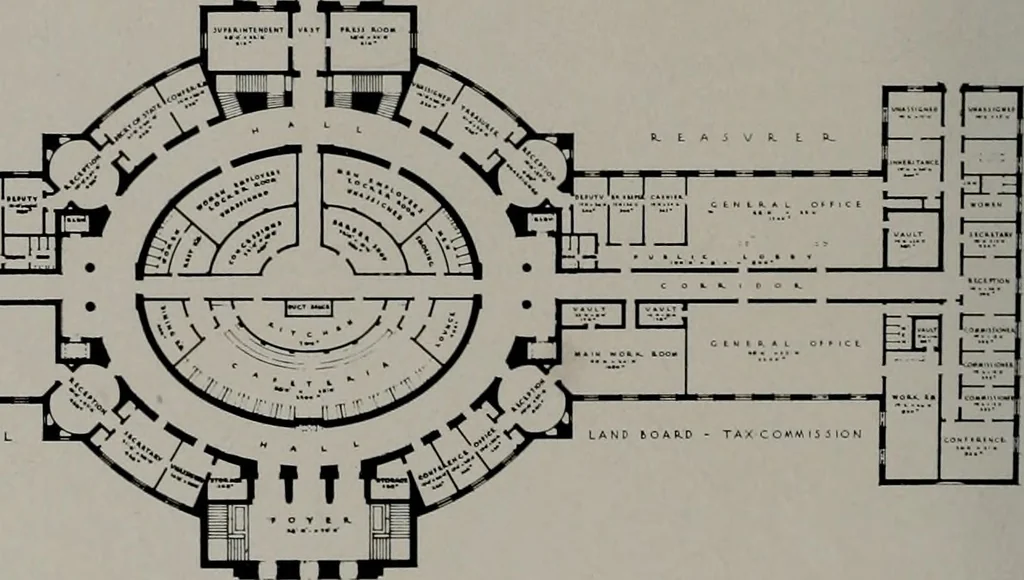 An illustration from Architect and engineer, 1905, leaf 93