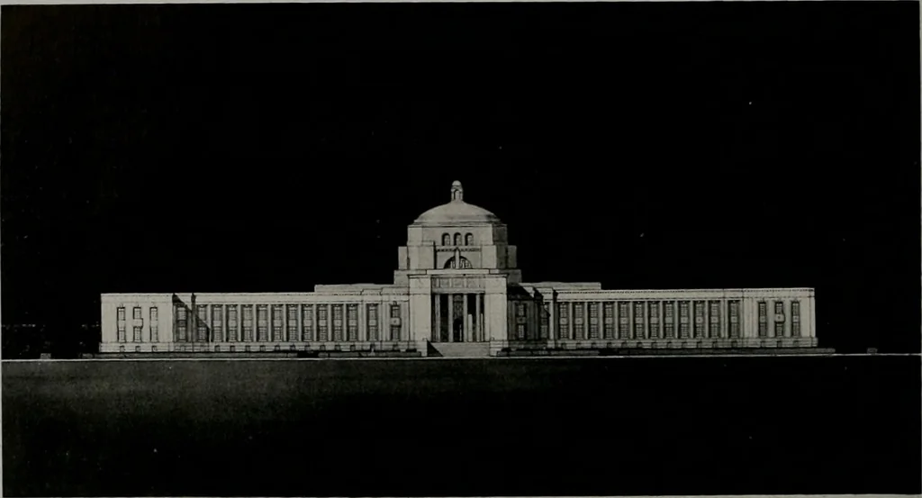 An illustration from Architect and engineer, 1905, leaf 95