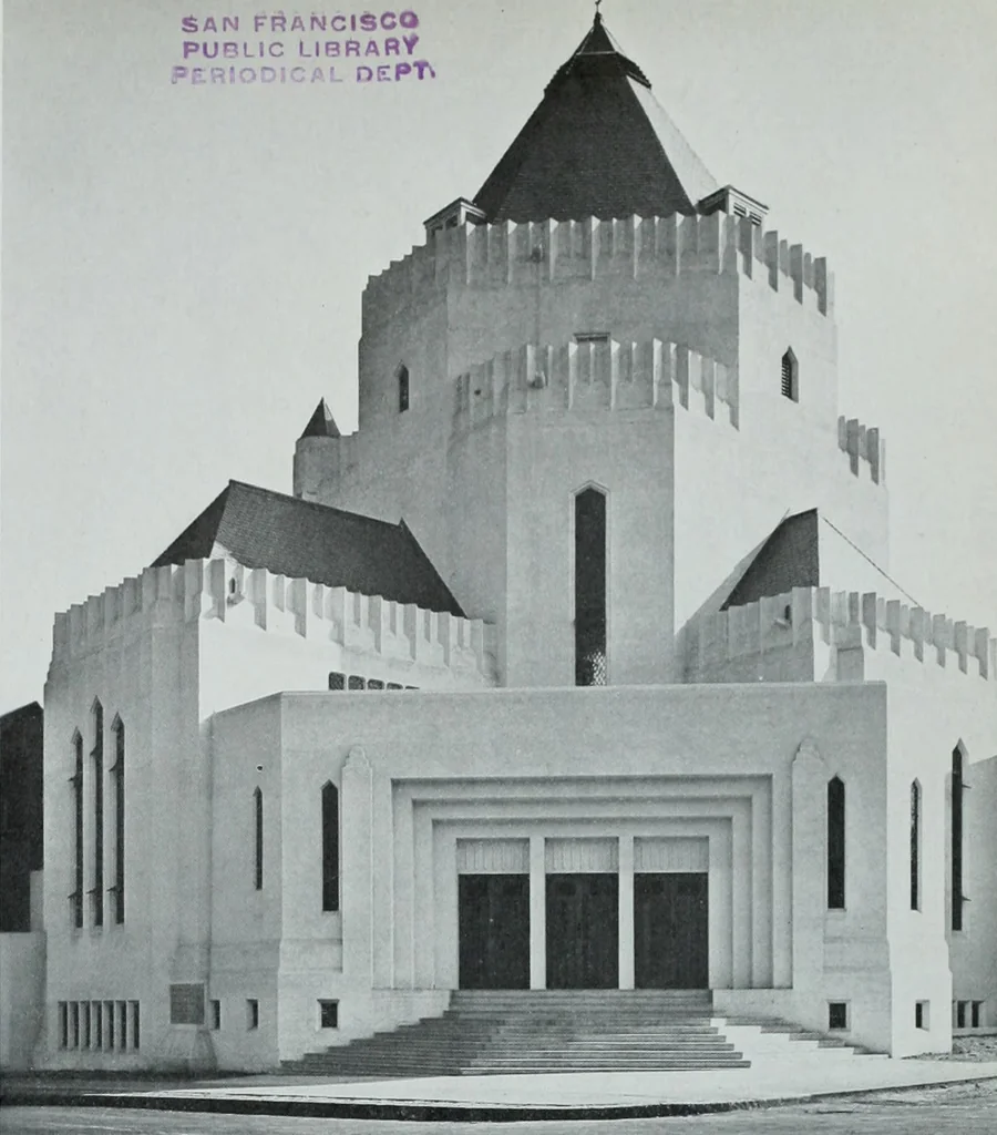 An illustration from Architect and engineer, 1905, leaf 206