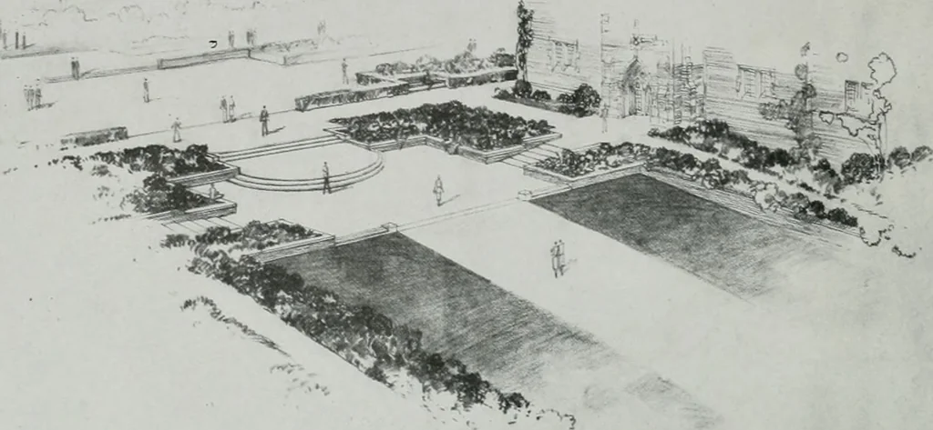 An illustration from Architect and engineer, 1905, leaf 261