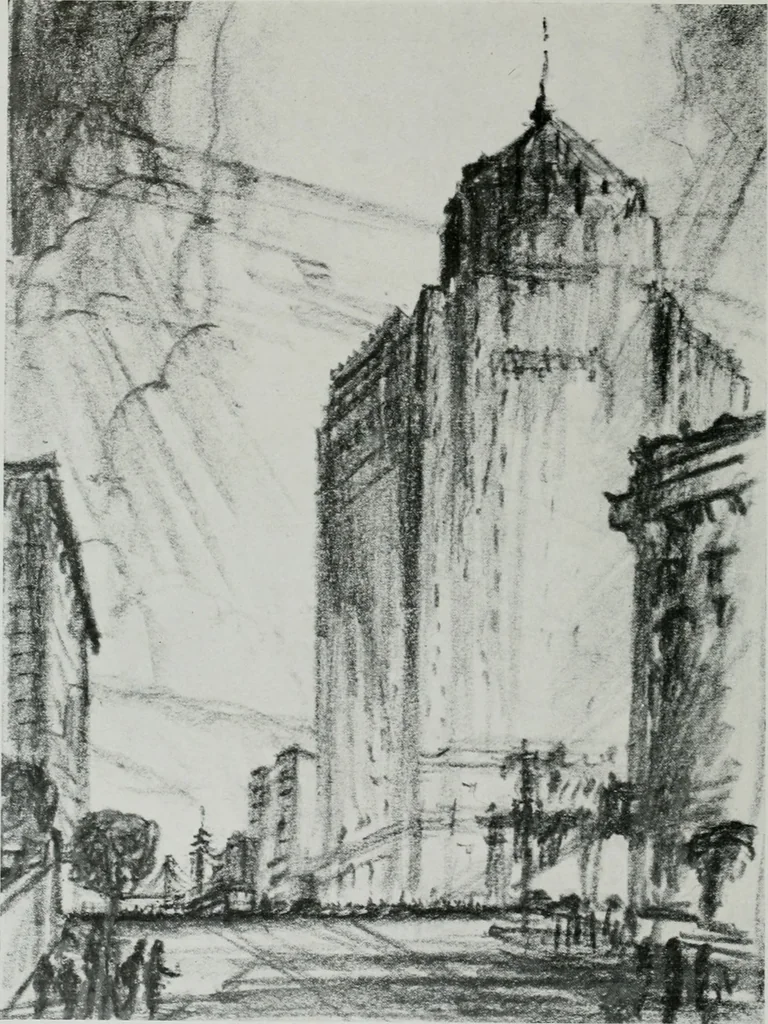 An illustration from Architect and engineer, 1905, leaf 29