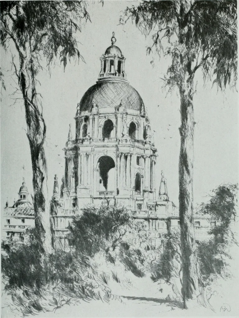 An illustration from Architect and engineer, 1905, leaf 34