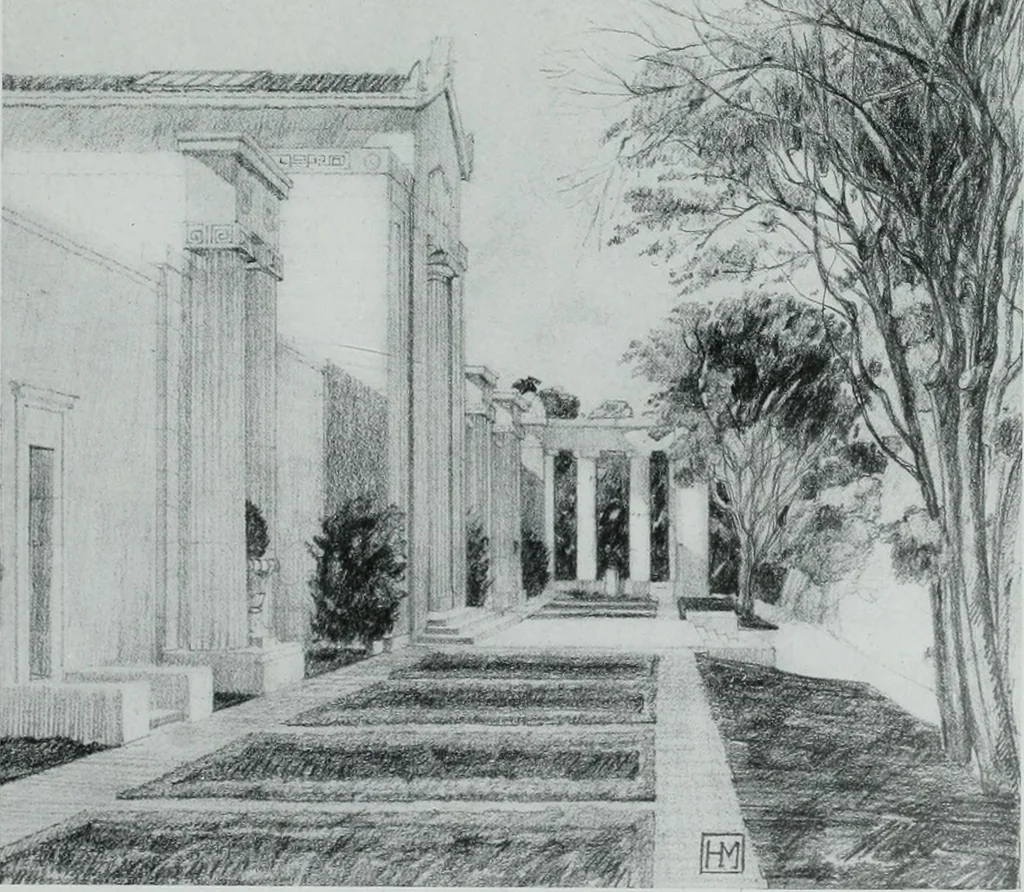 An illustration from Architect and engineer, 1905, leaf 342