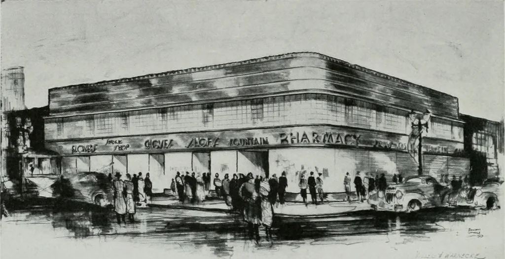 An illustration from Architect and engineer, 1905, leaf 455