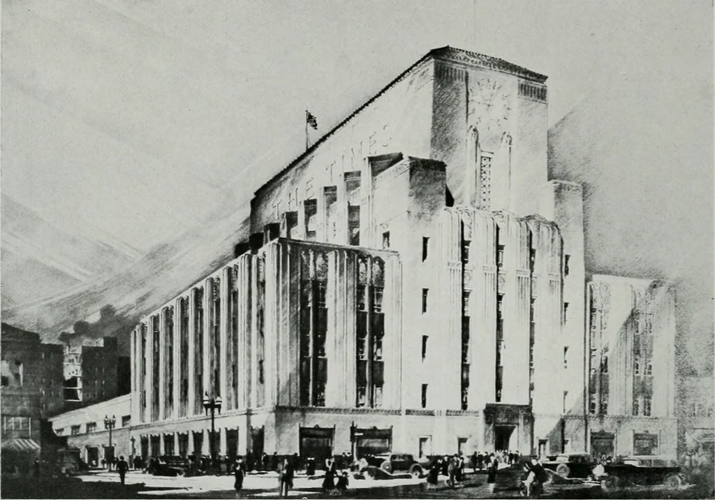 An illustration from Architect and engineer, 1905, leaf 95