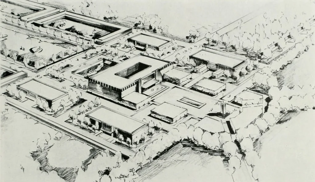 An illustration from Architect and engineer, 1905, leaf 128