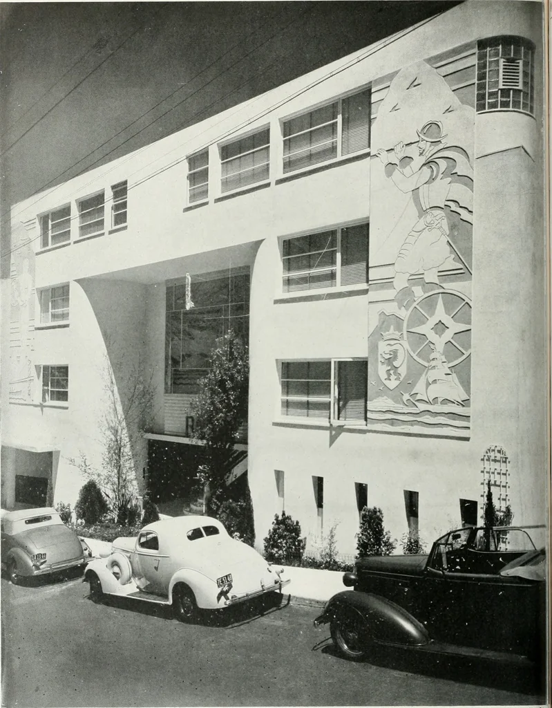 An illustration from Architect and engineer, 1905, leaf 177