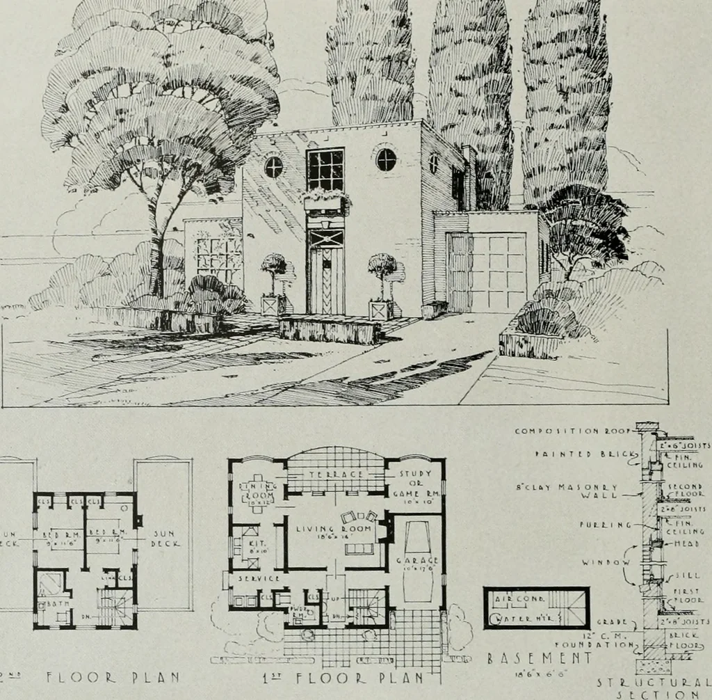 An illustration from Architect and engineer, 1905, leaf 291