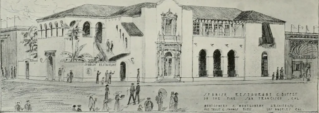 An illustration from The Architect & engineer of California and the Pacific Coast, 1905, leaf 105
