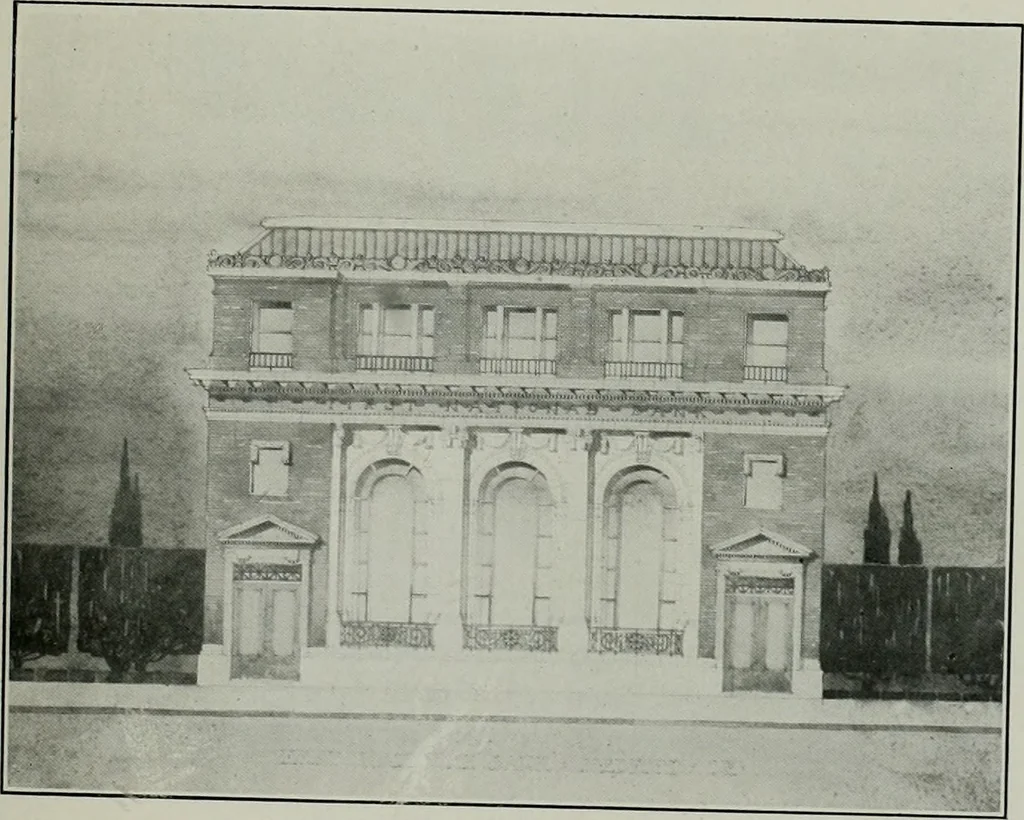 An illustration from The Architect & engineer of California and the Pacific Coast, 1905, leaf 252