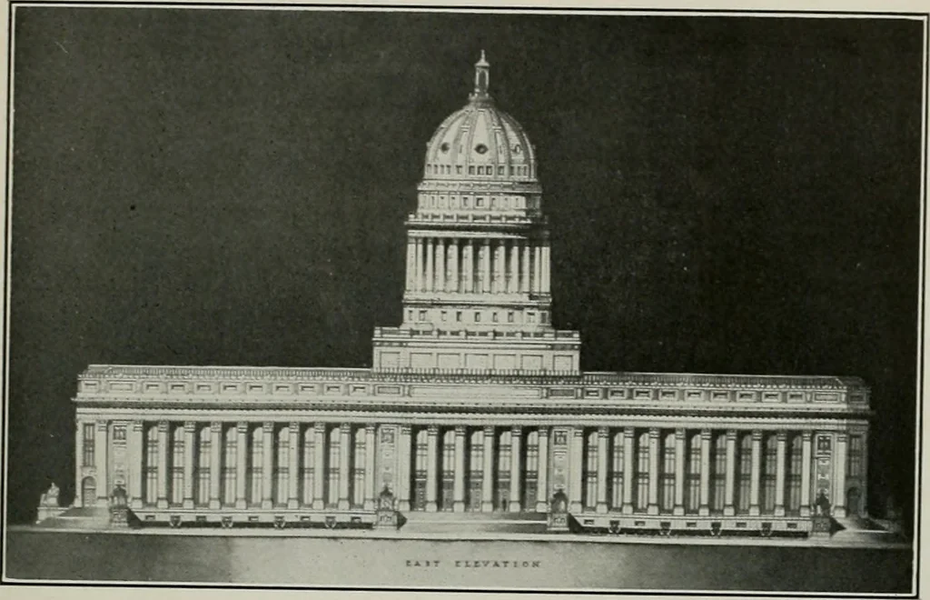 An illustration from The Architect & engineer of California and the Pacific Coast, 1905, leaf 254