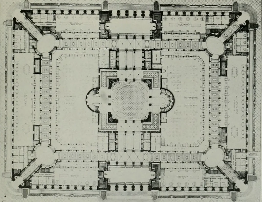 An illustration from The Architect & engineer of California and the Pacific Coast, 1905, leaf 254