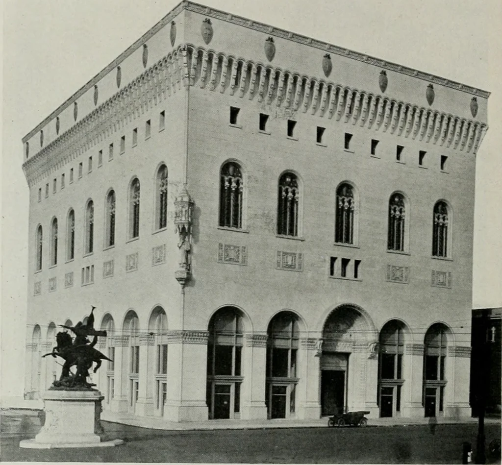 An illustration from The Architect & engineer of California and the Pacific Coast, 1905, leaf 443