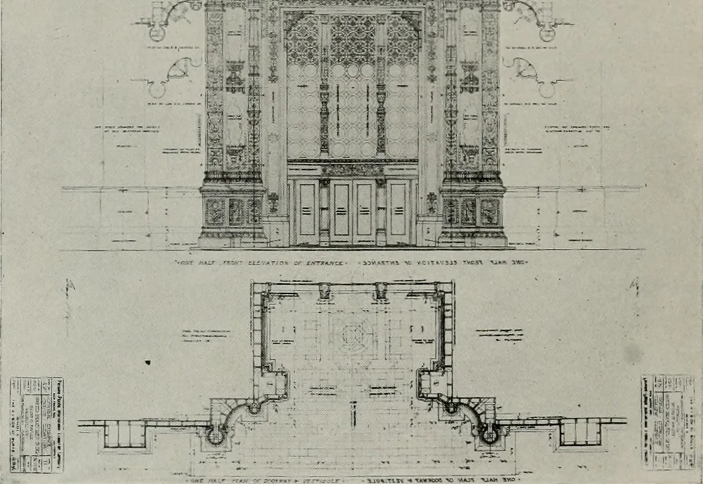 An illustration from The Architect & engineer of California and the Pacific Coast, 1905, leaf 461