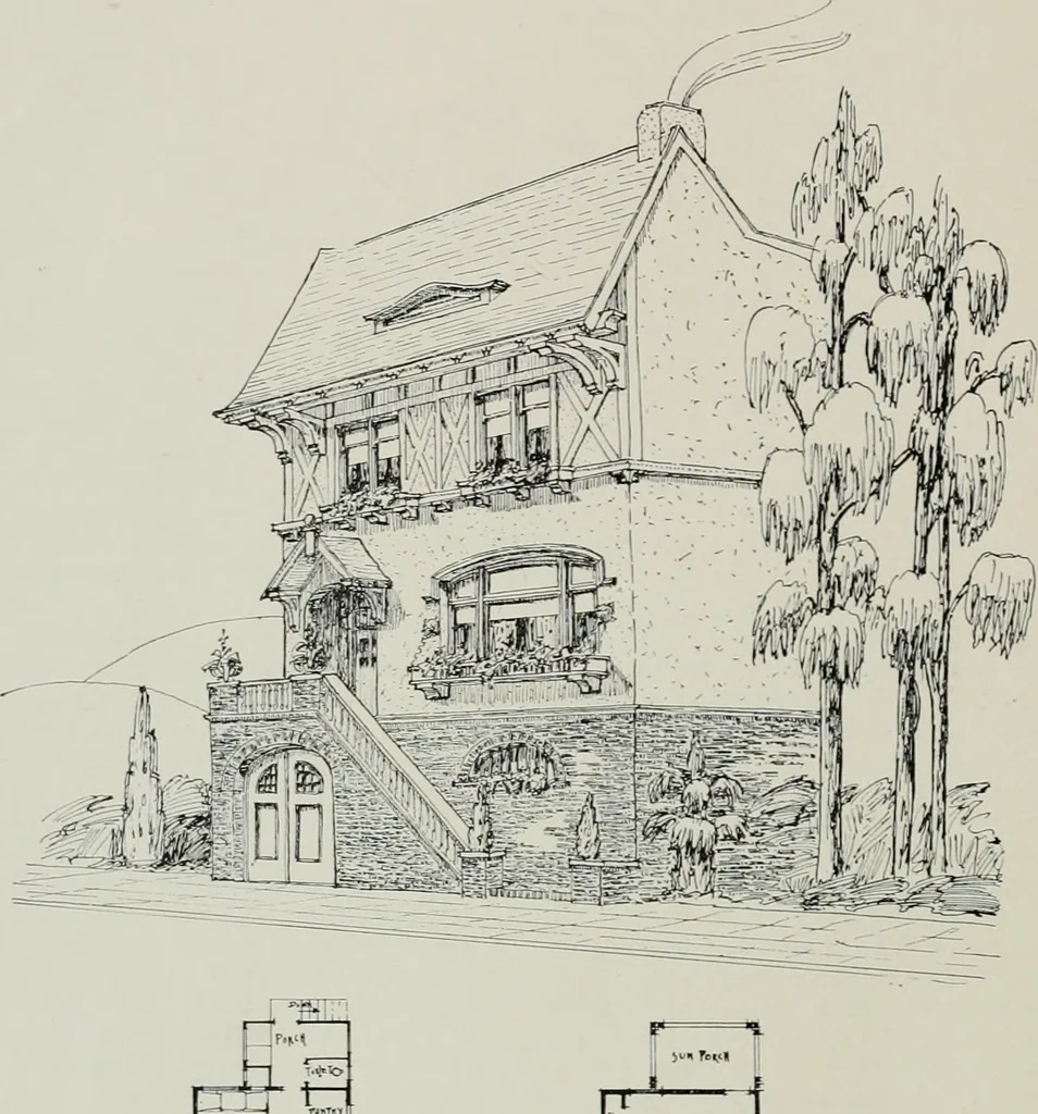 An illustration from The Architect & engineer of California and the Pacific Coast, 1905, leaf 471