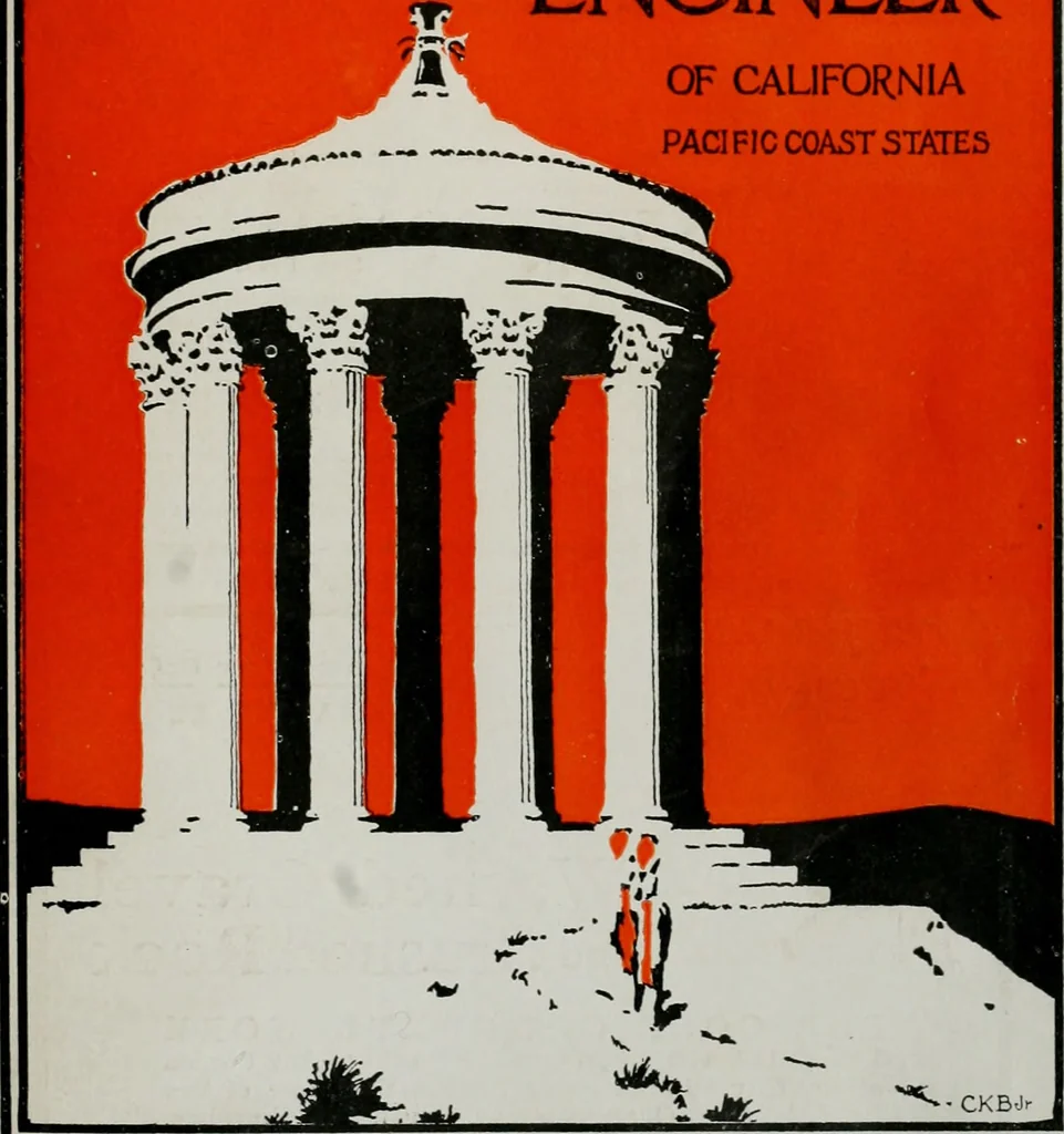 An illustration from The Architect & engineer of California and the Pacific Coast, 1905, leaf 6