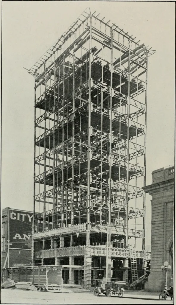 An illustration from The Architect & engineer of California and the Pacific Coast, 1905, leaf 93