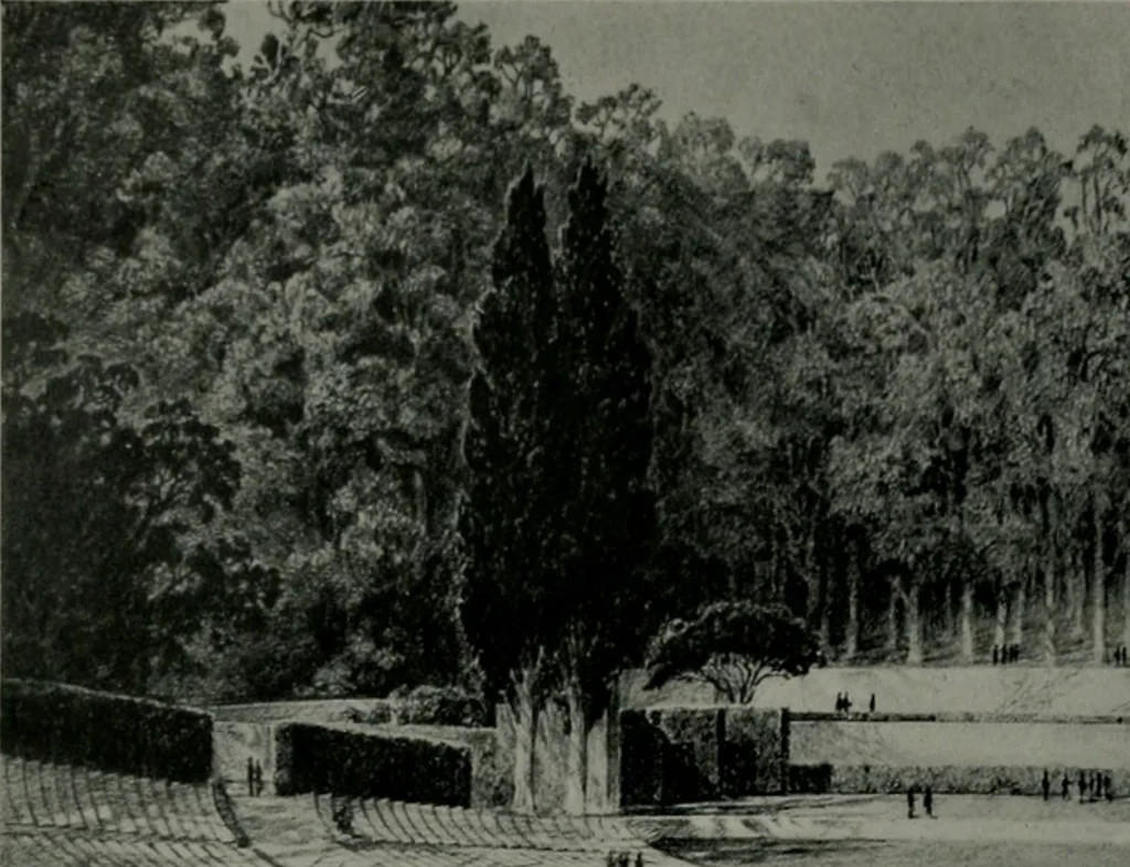 An illustration from Architect and engineer, 1905, leaf 105