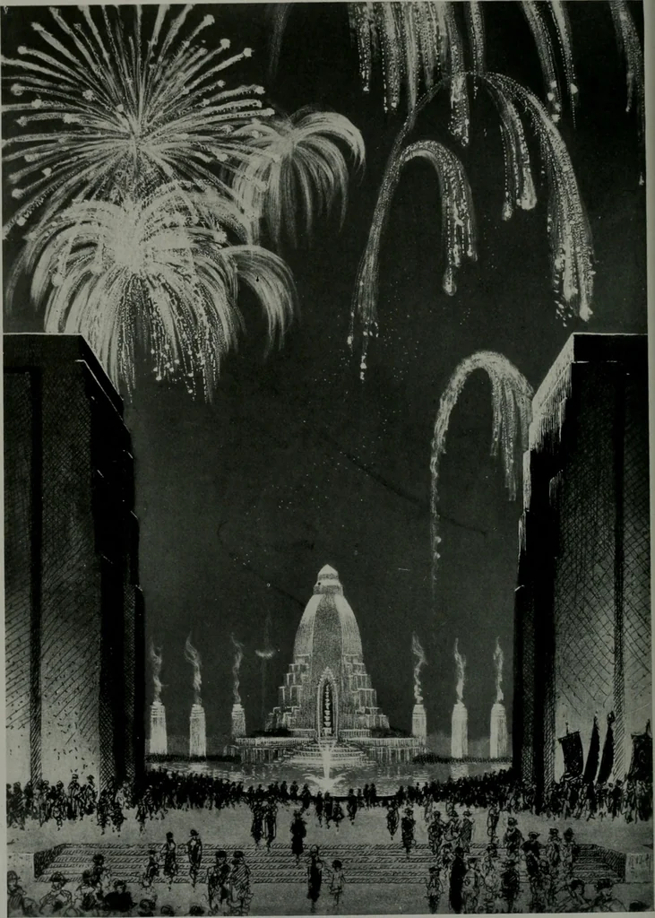 An illustration from Architect and engineer, 1905, leaf 221