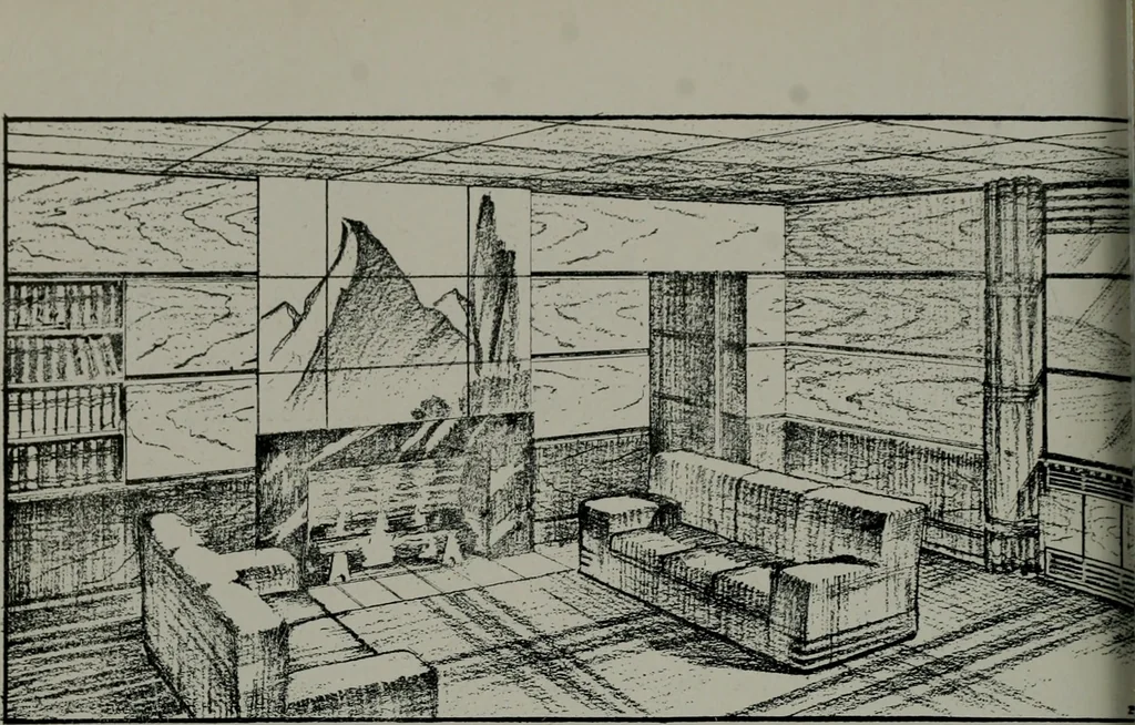 An illustration from Architect and engineer, 1905, leaf 465