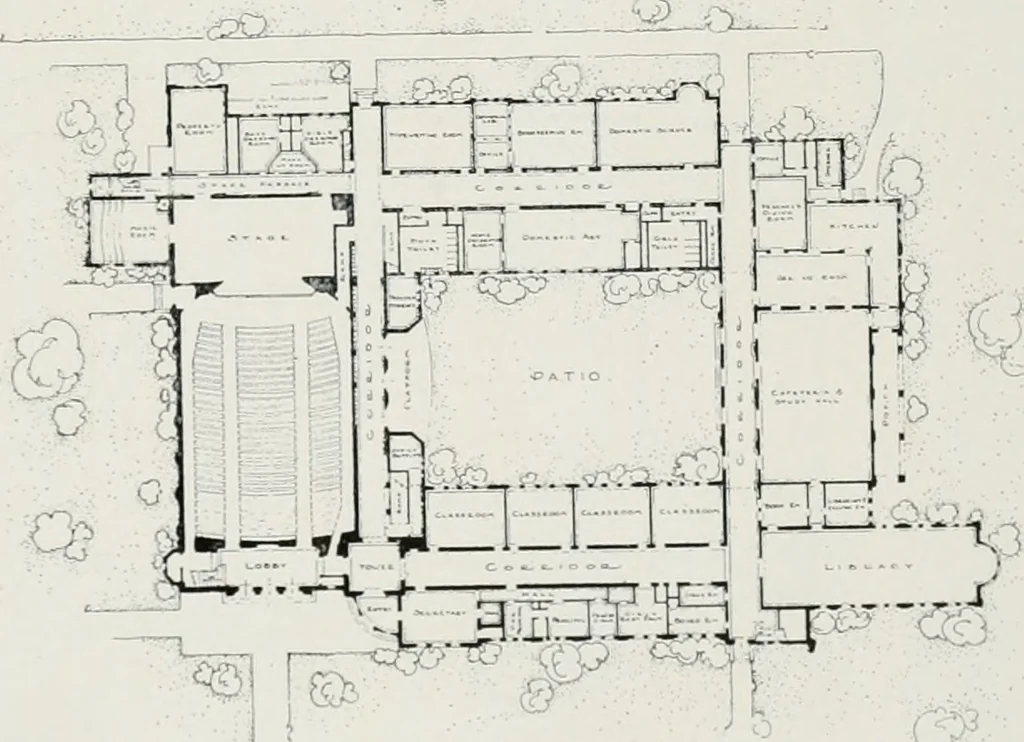 An illustration from Architect and engineer, 1905, leaf 100