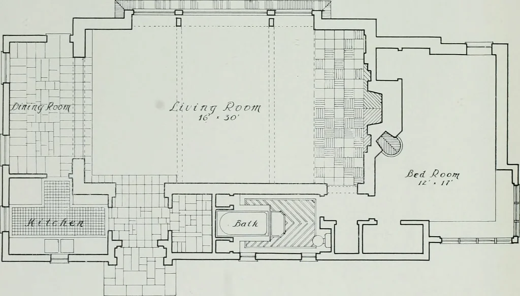 An illustration from Architect and engineer, 1905, leaf 169