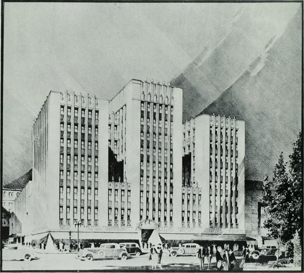 An illustration from Architect and engineer, 1905, leaf 177