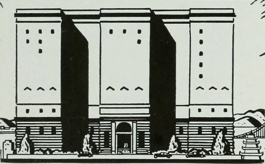 An illustration from Architect and engineer, 1905, leaf 67