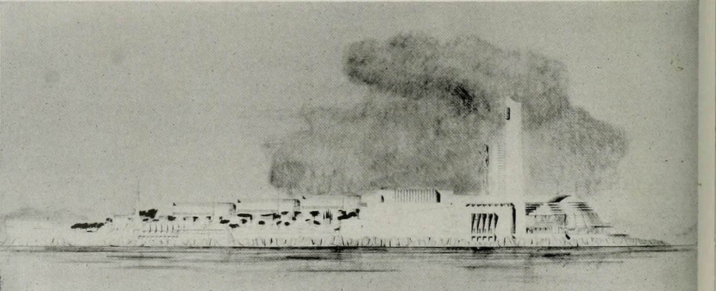 An illustration from Architect and engineer, 1905, leaf 193
