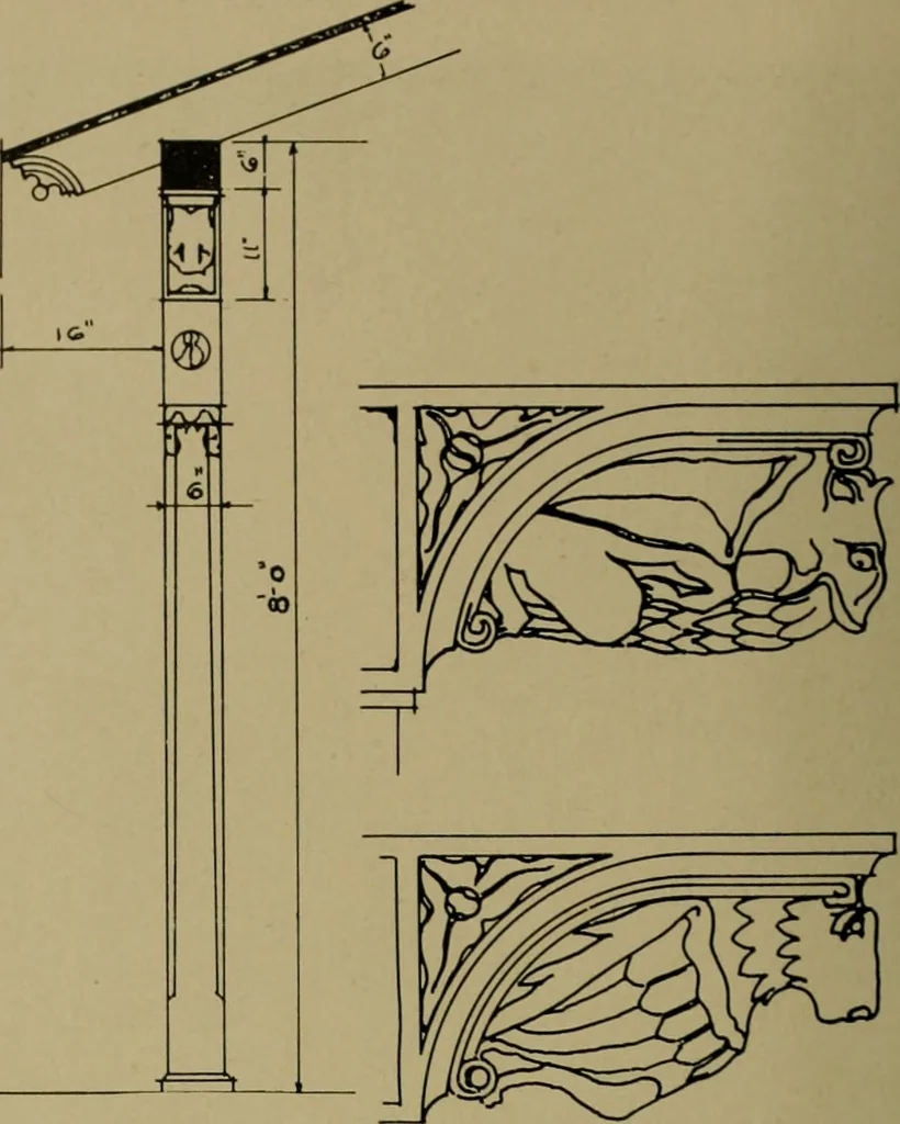 An illustration from Architect and engineer, 1905, leaf 111