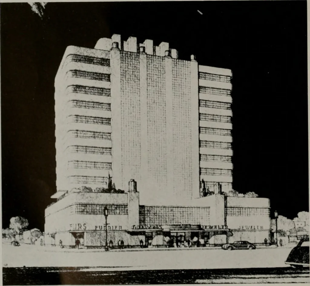 An illustration from Architect and engineer, 1905, leaf 149