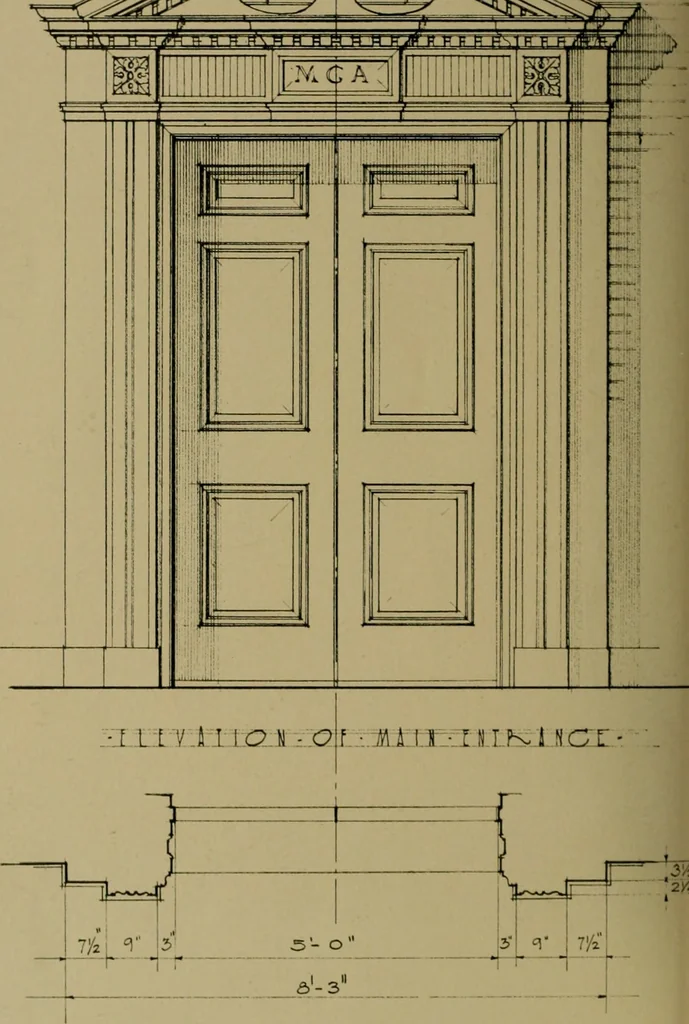 An illustration from Architect and engineer, 1905, leaf 181