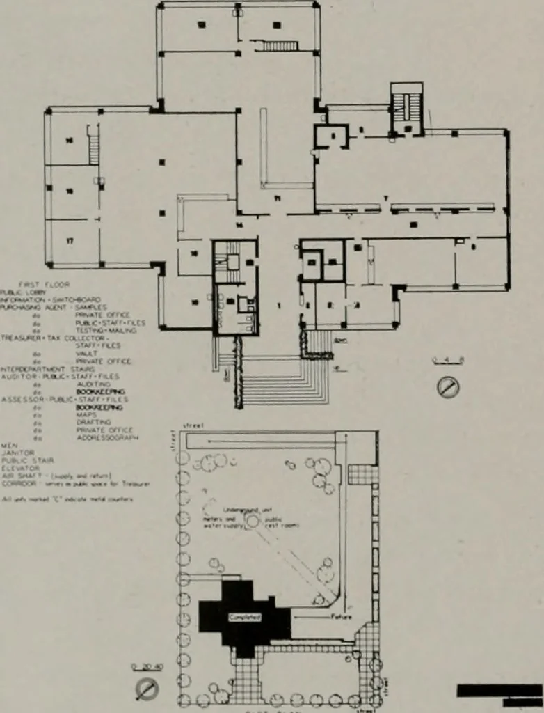 An illustration from Architect and engineer, 1905, leaf 55