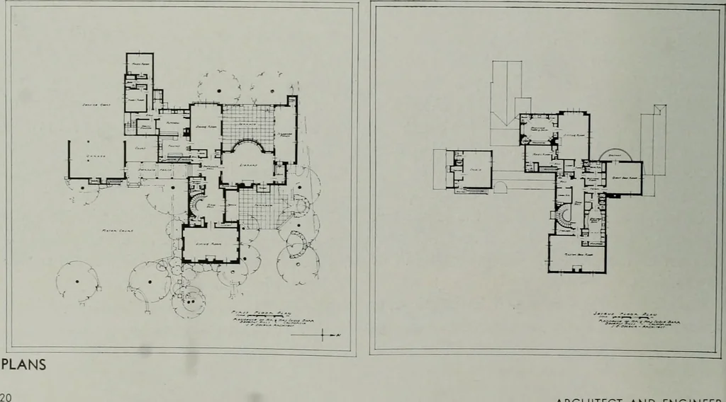 An illustration from Architect and engineer, 1905, leaf 105