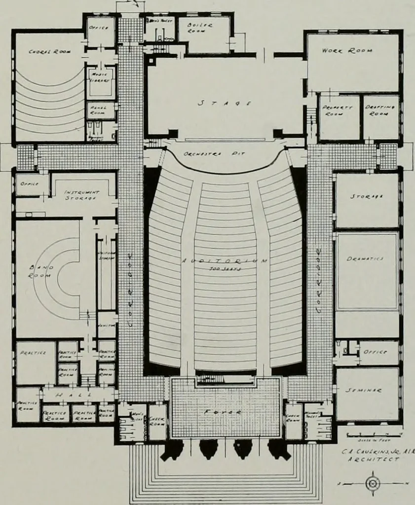 An illustration from Architect and engineer, 1905, leaf 114