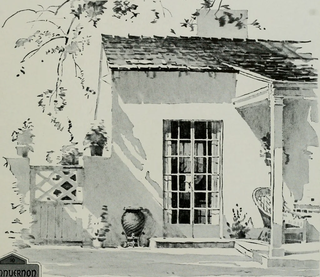 An illustration from Architect and engineer, 1905, leaf 172