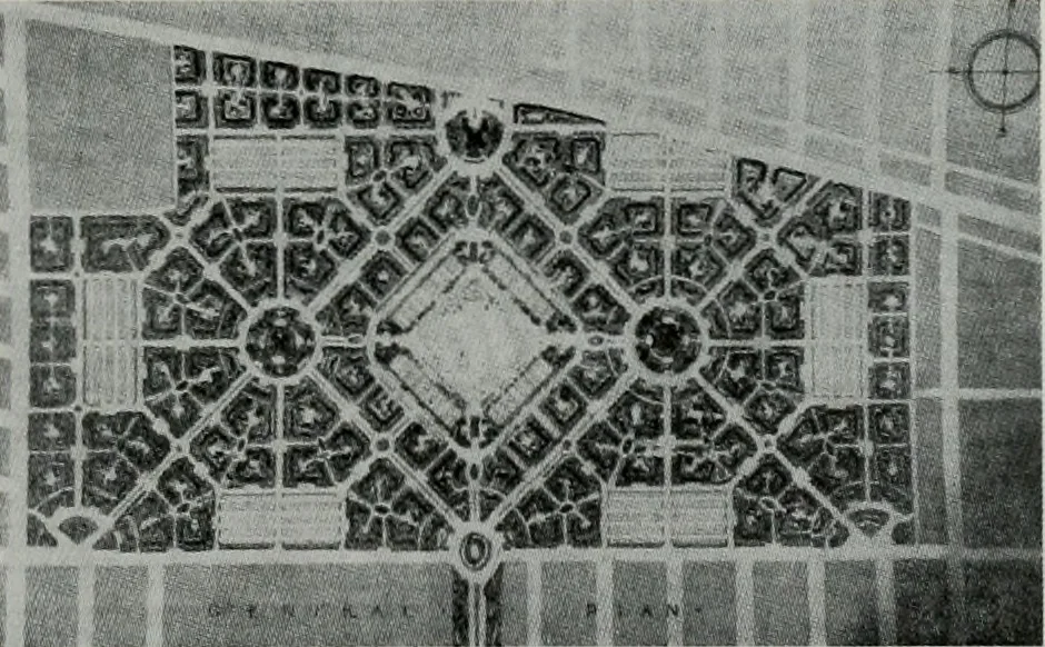 An illustration from Architect and engineer, 1905, leaf 292