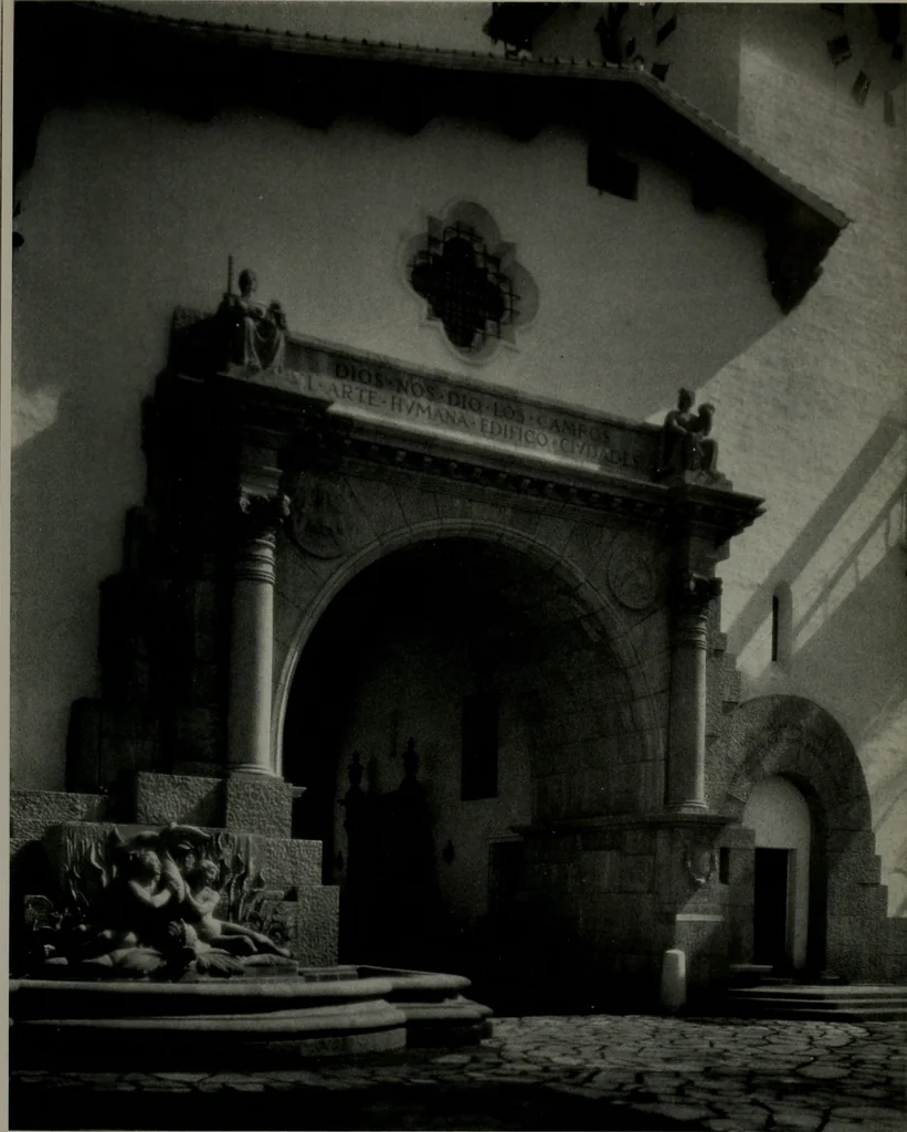 An illustration from Architect and engineer, 1905, leaf 122