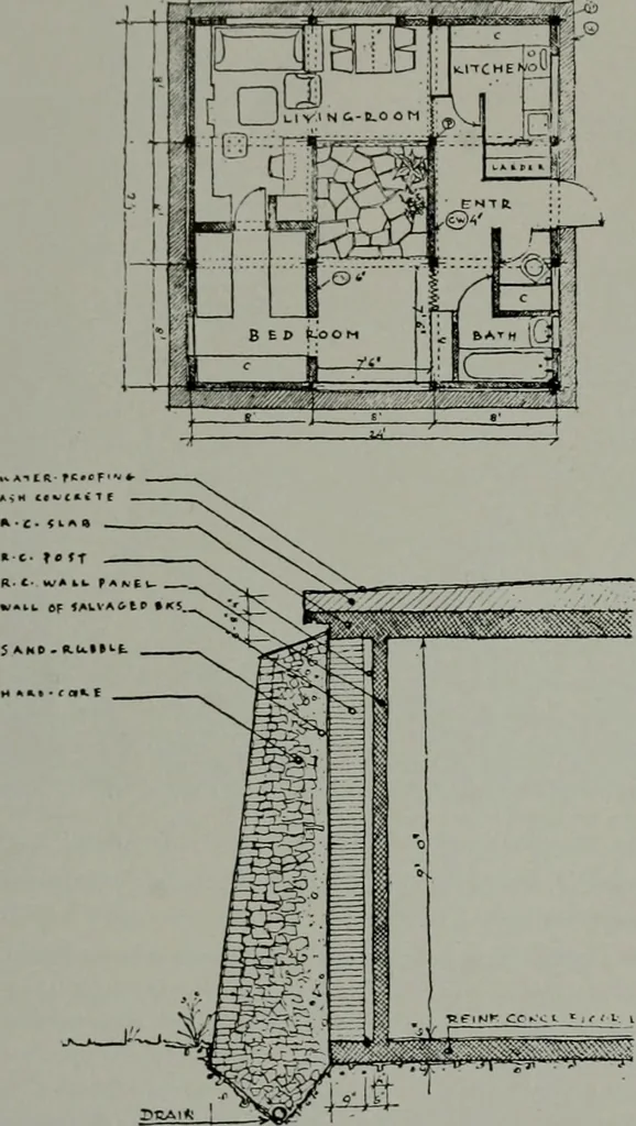 An illustration from Architect and engineer, 1905, leaf 387