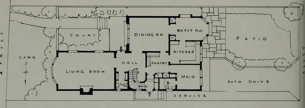 An illustration from Architect and engineer, 1905, leaf 119