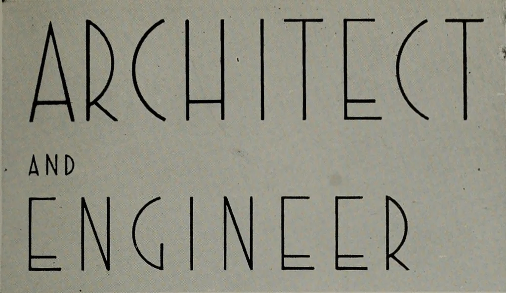 An illustration from Architect and engineer, 1905, leaf 88