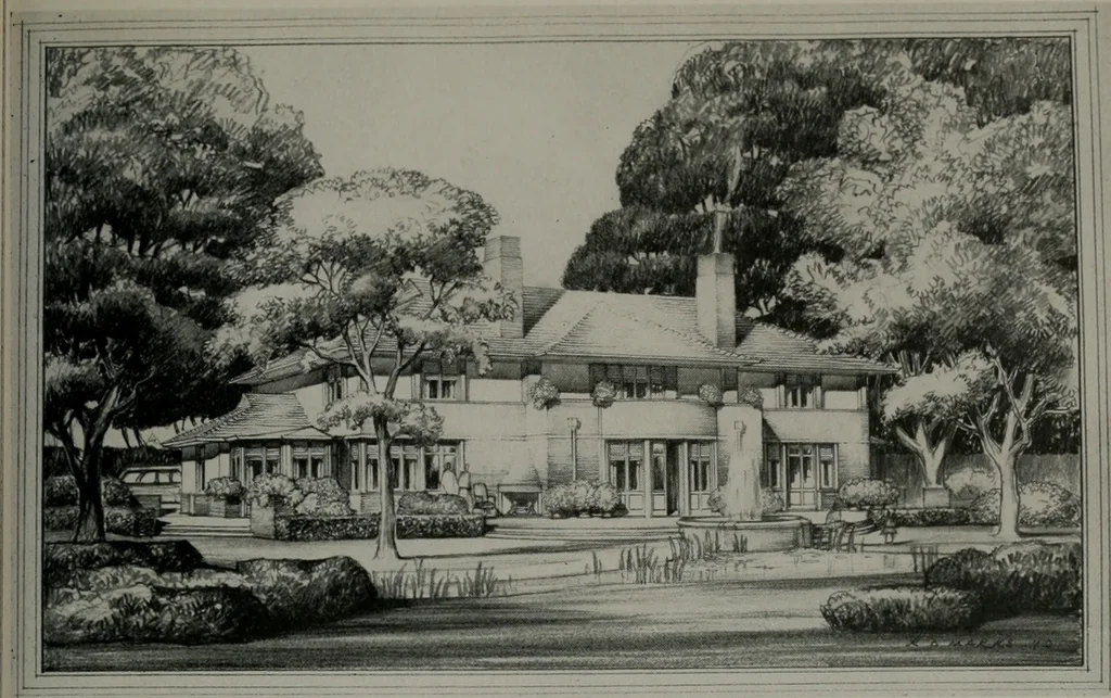 An illustration from Architect and engineer, 1905, leaf 144