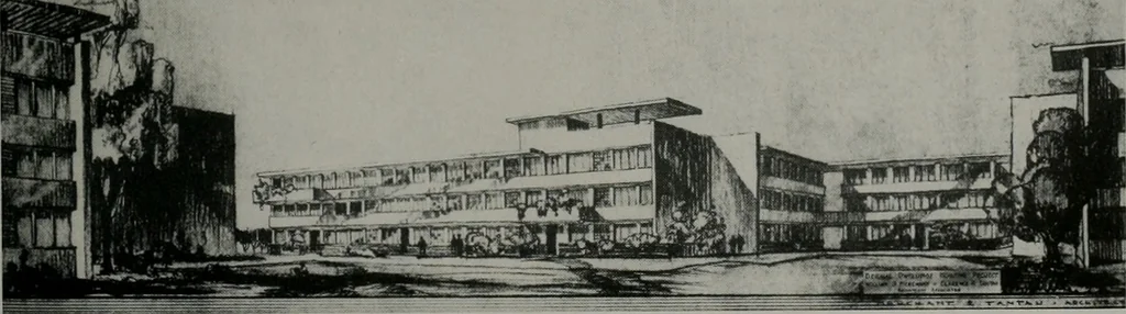 An illustration from Architect and engineer, 1905, leaf 220