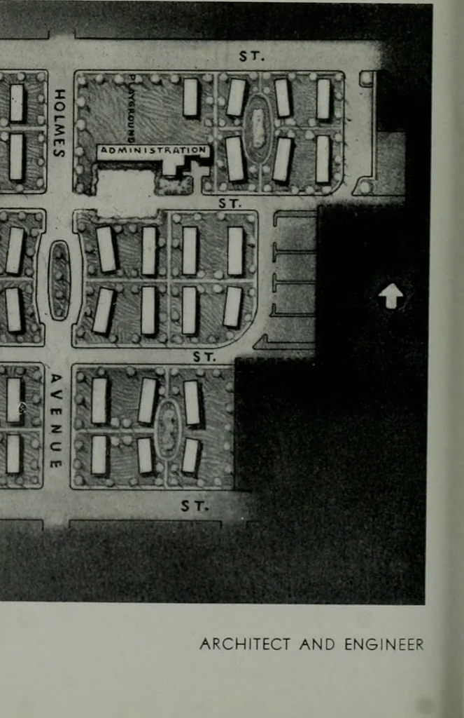 An illustration from Architect and engineer, 1905, leaf 329