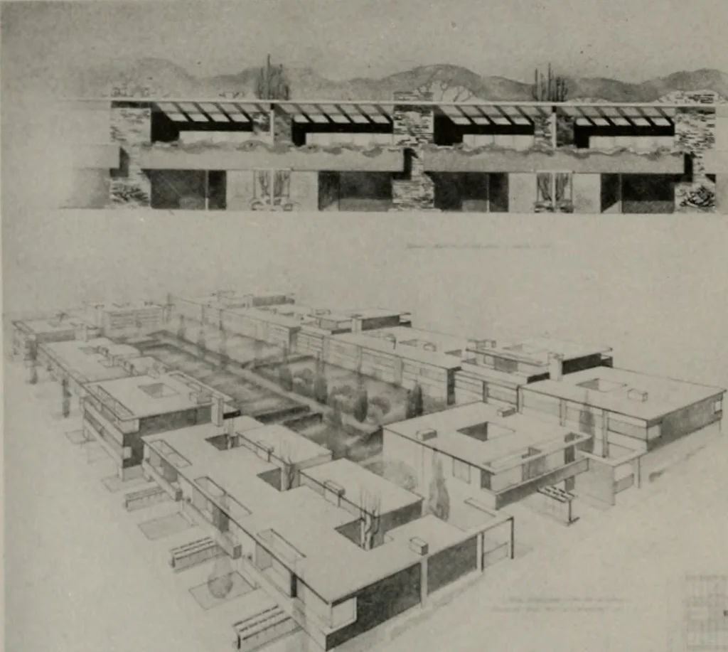 An illustration from Architect and engineer, 1905, leaf 475