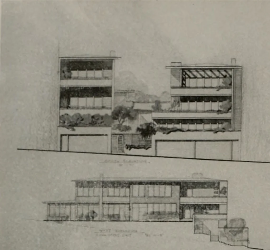 An illustration from Architect and engineer, 1905, leaf 477