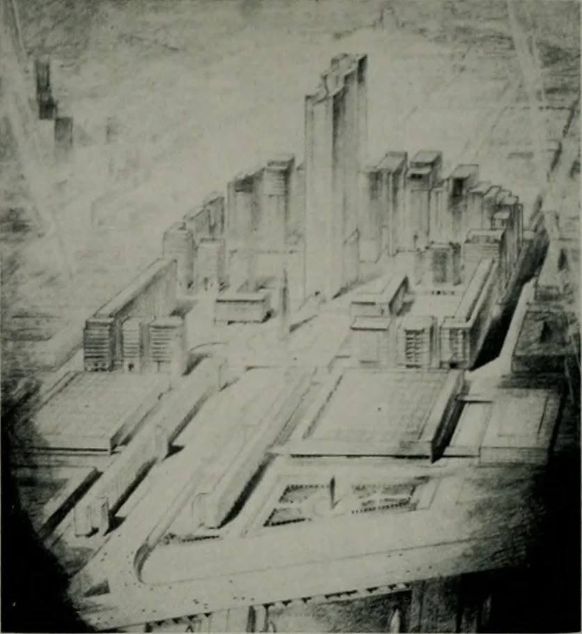 An illustration from Architect and engineer, 1905, leaf 399