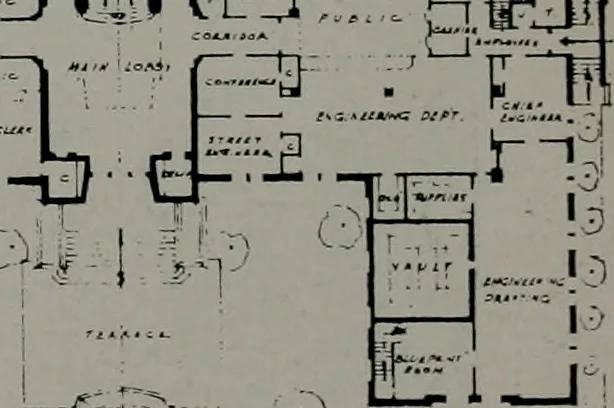 An illustration from Architect and engineer, 1905, leaf 84