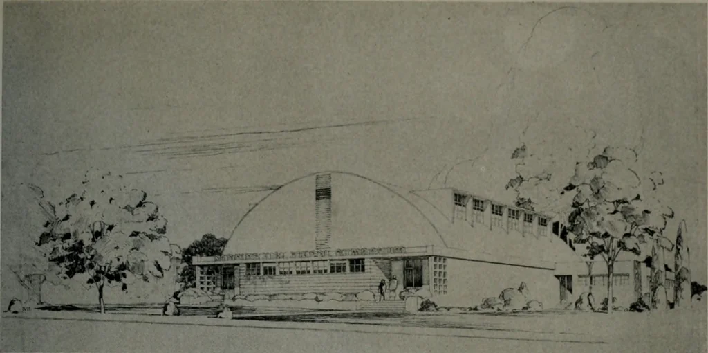 An illustration from Architect and engineer, 1905, leaf 96